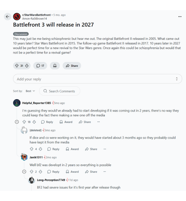 Can Fan Efforts And Petitions Revive Battlefront 3 In 2025 1 Battlefront 3 will release in 2027