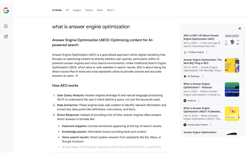 What Is Google AI Mode? How To Enable On Mobile & Desktop? 2 Generate Answer Using Query Thematic Search